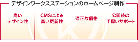 デザインワークスステーションのホームページ制作